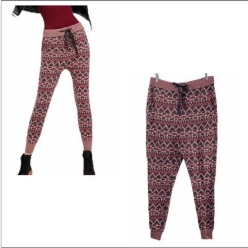 FREE PEOPLE carbon sweater jogger pants NEW